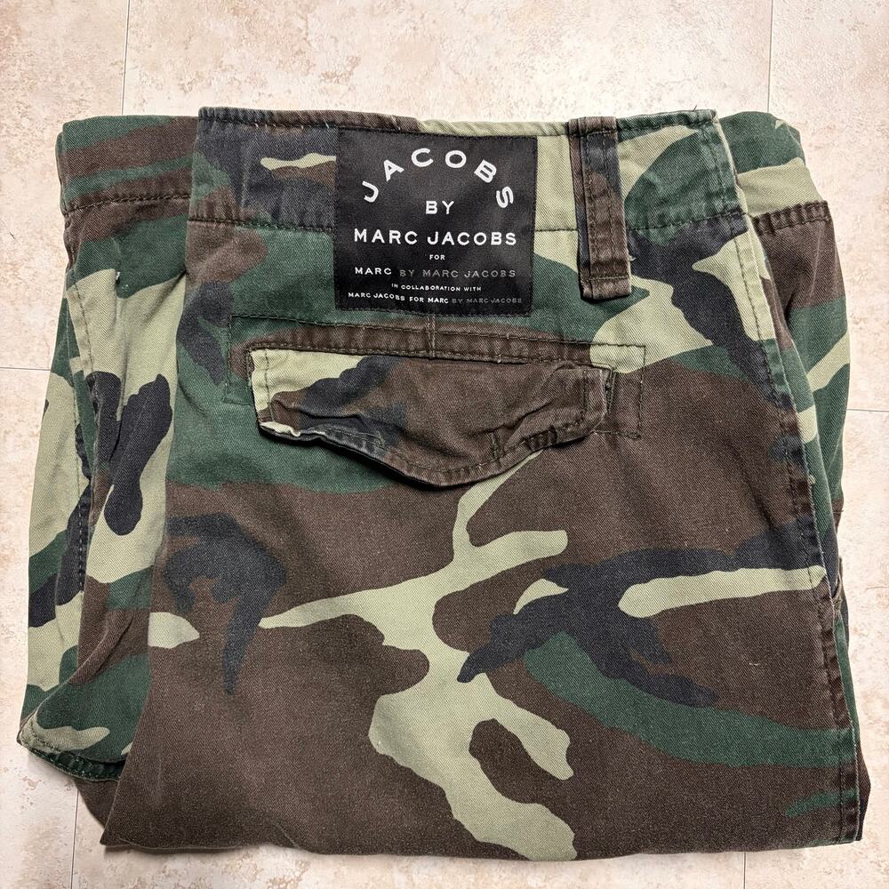 RARE Y2K Vintage 2000s Marc Jacobs Camo Cargo Shorts 31-35 Lil Wayne